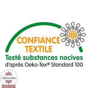 Tissu coton moutarde - Oeko-Tex