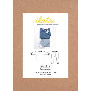 Patron Ikatee - Pyjama mixte SACHA (3-12 ans)