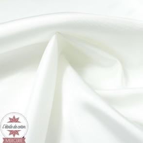 Tissu doublure satin - blanc