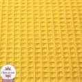 Tissu nid d'abeille moutarde (Oeko-Tex)