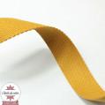 Sangle coton 30 mm - moutarde