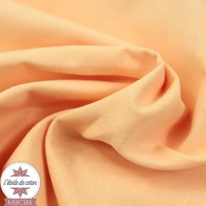Tissu coton abricot - Oeko-Tex