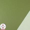 Simili cuir fin vert olive - coupon 50 x 70 cm