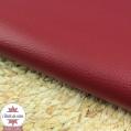 Simili cuir fin rouge bordeaux - coupon 50 x 70 cm