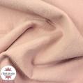 Tissu coton lavé - rose poudré