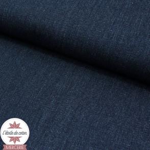 Tissu jeans brut - Bleu denim