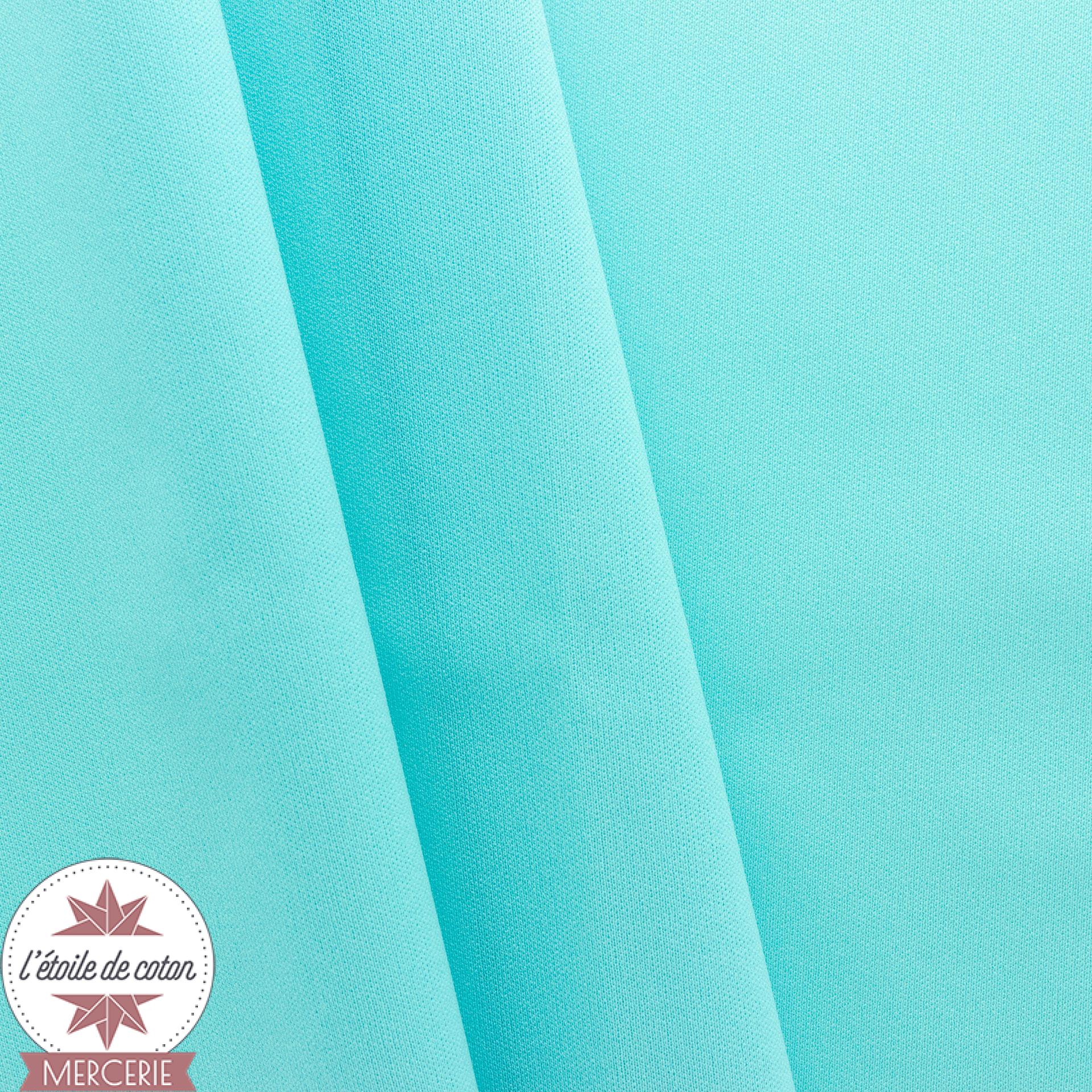 Stenzo Jersey Tissu Points Turquoise Coloré 1 m