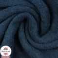 Tissu éponge coton - bleu marine