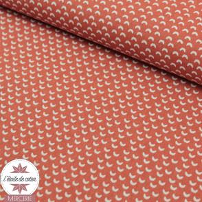 Tissu coton Wago terracotta - Oeko-Tex