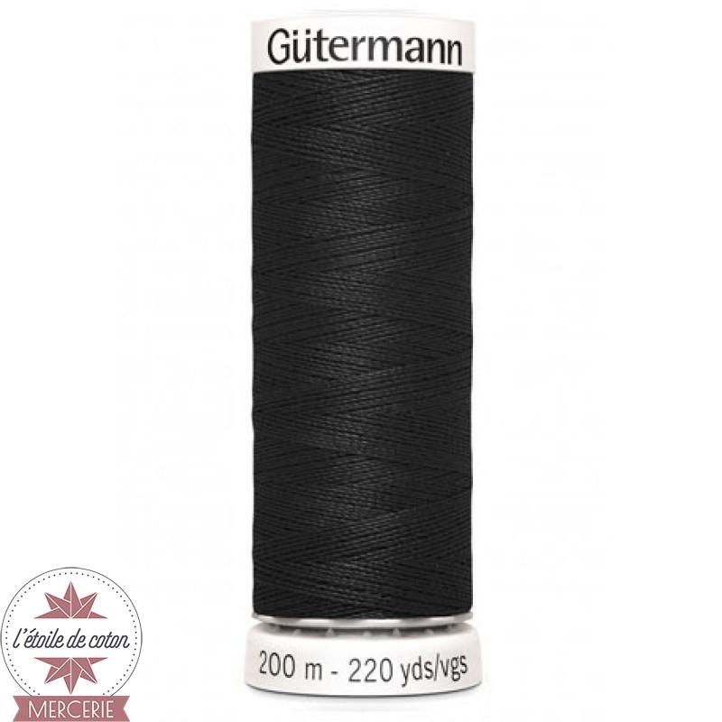 Fil Gütermann pour tout coudre 200 m - Noir N°000
