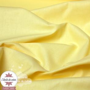 Tissu coton jaune poussin - Oeko-Tex