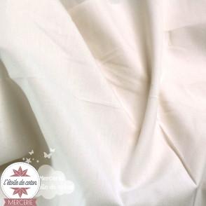 Tissu coton blanc cassé - Oeko-Tex