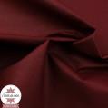 Coton enduit uni rouge grenat - Oeko-Tex