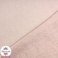 Tissu jersey éponge rose pétale - Oeko-Tex