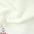 Tissu voile de coton brodé carreaux