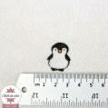 Tissu velours nicky Sweet Penguin by Poppy - gris - Oeko-Tex