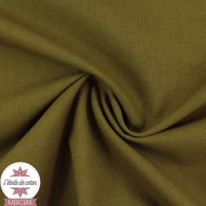 Tissu coton uni bronze - Oeko-Tex