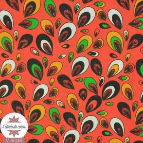 Tissu coton Casamance - rouge