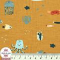 Jersey BIO Sea Animals by Poppy - bleu marine - Oeko-Tex