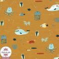 Jersey BIO Sea Animals by Poppy - bleu marine - Oeko-Tex