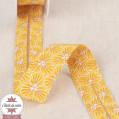Biais coton Riad 27 mm - jaune