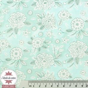 Popeline Cotton + Steel - Flower Dream - Earth Magic Collection