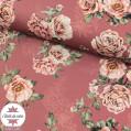 Tissu toile de coton canvas - Roses by Poppy - impression digitale