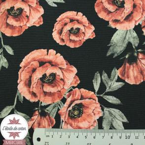 Tissu toile de coton canvas - Poppies by Poppy - impression digitale