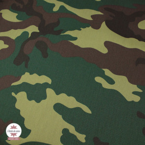 Tissu sergé camouflage