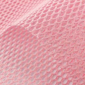 Tissu filet coton biologique coloris  rose
