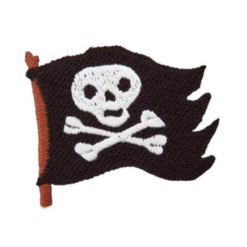 Motif thermocollant drapeau pirate