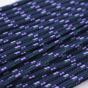 Cordon tressé 4 mm - violet/mauve