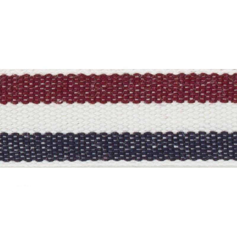 Ruban taffetas coton 15 mm tricolore