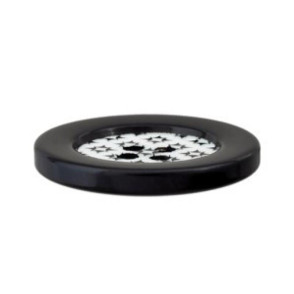 Bouton noir et blanc de 23 mm de diamètre