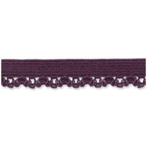 Ruban élastique lingerie  violet de 10 mm