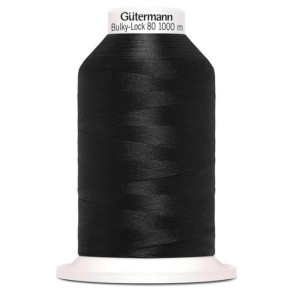 Cône de fil mousse Gütermann Bulky-Lock coloris noir