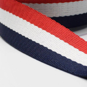 Sangle 30 mm polyester - tricolore