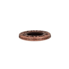 Bouton métal 4 trous cuivre - 16 ou 20 mm