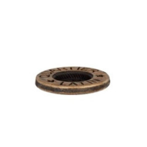 Bouton métal 4 trous bronze - 16 ou 20 mm