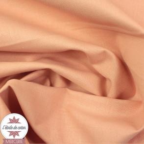 Tissu coton - rose corail